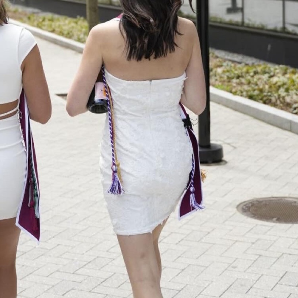 lace strapless minidress - Picture 4 of 4